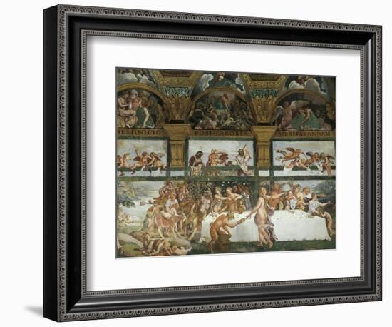 Wedding Banquet-Feast of the Gods-Giulio Romano-Framed Giclee Print