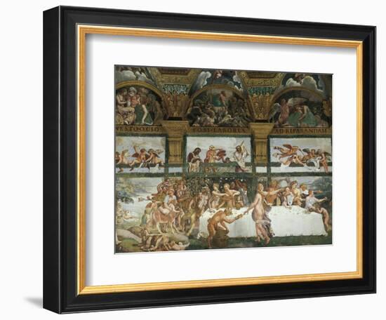 Wedding Banquet-Feast of the Gods-Giulio Romano-Framed Giclee Print