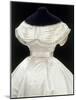 Wedding Bodice in Ivory Silk Satin Trimmed with Lace, c.1865-null-Mounted Giclee Print