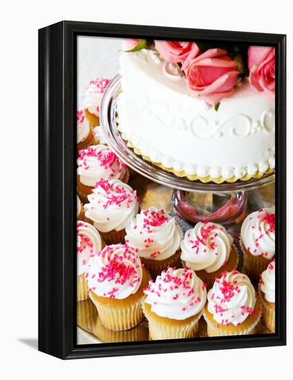 Wedding Cake/Cupcakes-nakactress-Framed Premier Image Canvas