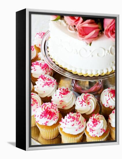 Wedding Cake/Cupcakes-nakactress-Framed Premier Image Canvas