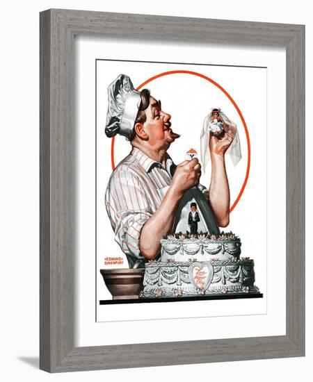 "Wedding Cake,"May 30, 1925-Edmund Davenport-Framed Giclee Print