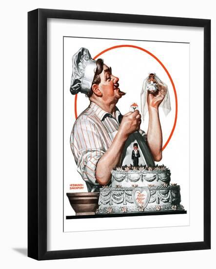 "Wedding Cake,"May 30, 1925-Edmund Davenport-Framed Giclee Print