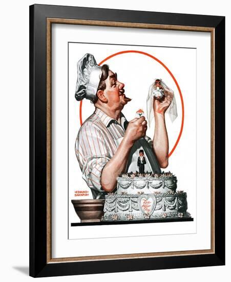 "Wedding Cake,"May 30, 1925-Edmund Davenport-Framed Giclee Print