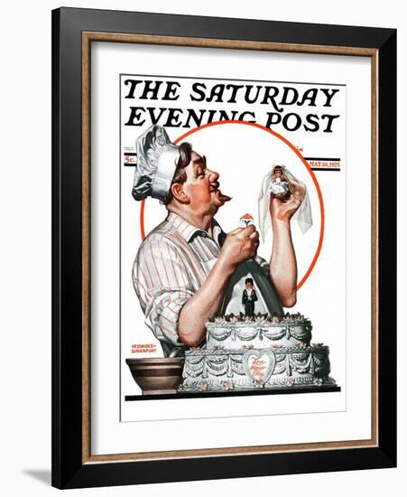 "Wedding Cake," Saturday Evening Post Cover, May 30, 1925-Edmund Davenport-Framed Giclee Print