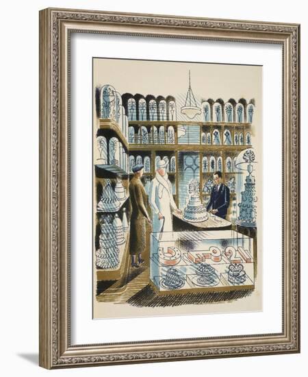 Wedding Cake-Eric Ravilious-Framed Giclee Print