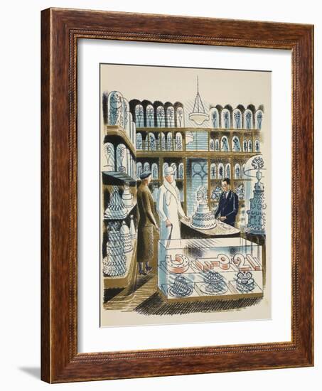 Wedding Cake-Eric Ravilious-Framed Giclee Print