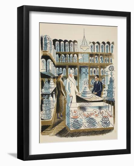 Wedding Cake-Eric Ravilious-Framed Giclee Print