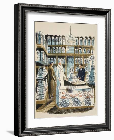 Wedding Cake-Eric Ravilious-Framed Giclee Print