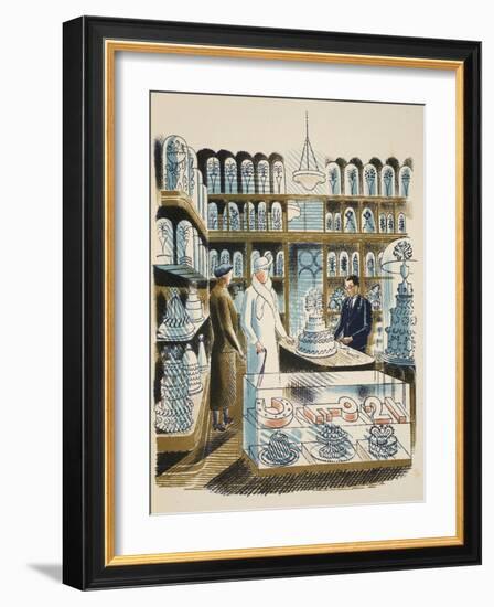 Wedding Cake-Eric Ravilious-Framed Giclee Print