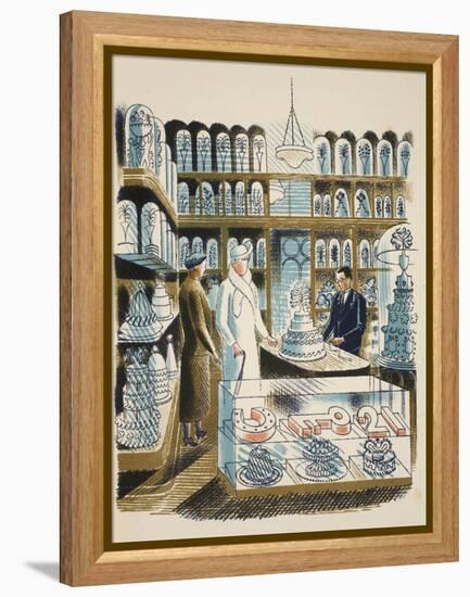 Wedding Cake-Eric Ravilious-Framed Premier Image Canvas