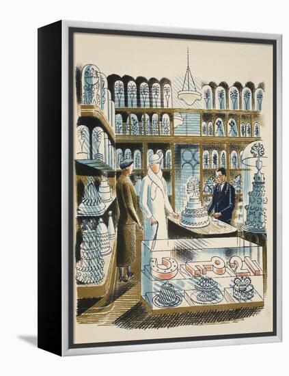 Wedding Cake-Eric Ravilious-Framed Premier Image Canvas