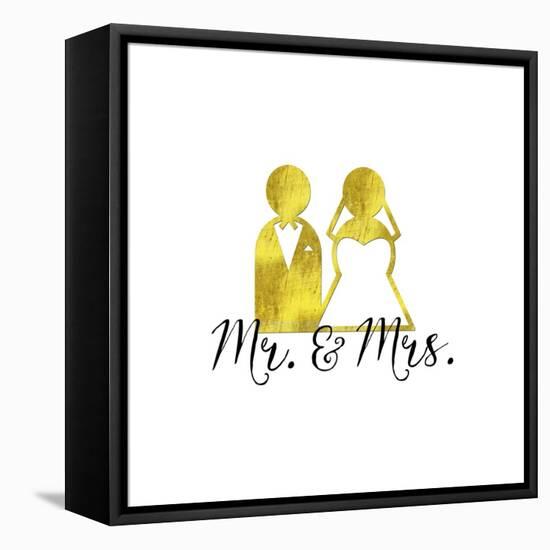 Wedding Couple Mr Mrs-Tina Lavoie-Framed Premier Image Canvas