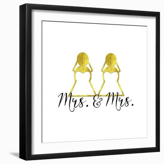 Wedding Couple - Mrs. Mrs.-Tina Lavoie-Framed Giclee Print