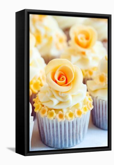 Wedding Cupcakes-Ruth Black-Framed Premier Image Canvas