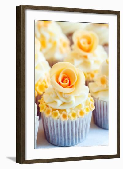 Wedding Cupcakes-Ruth Black-Framed Photographic Print