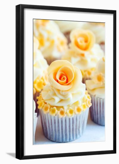 Wedding Cupcakes-Ruth Black-Framed Photographic Print