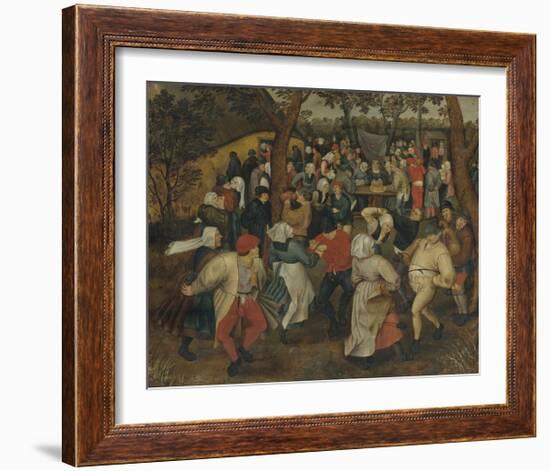 Wedding Dance in the Open Air-Pieter Brueghel the Younger-Framed Premium Giclee Print