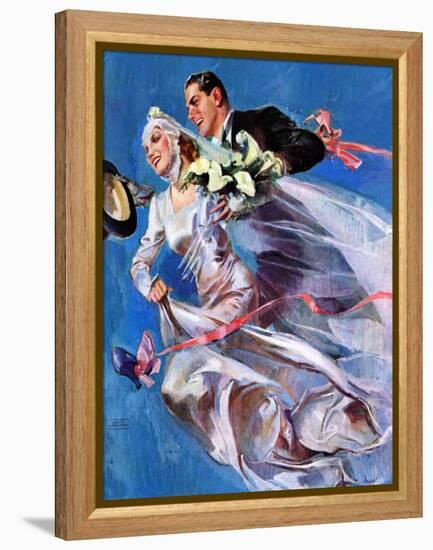 "Wedding Day,"June 24, 1939-John LaGatta-Framed Premier Image Canvas