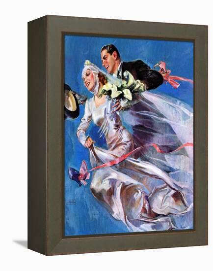 "Wedding Day,"June 24, 1939-John LaGatta-Framed Premier Image Canvas