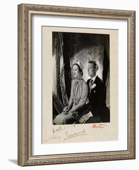 Wedding Duke and Duchess of Windsor-Cecil Beaton-Framed Giclee Print