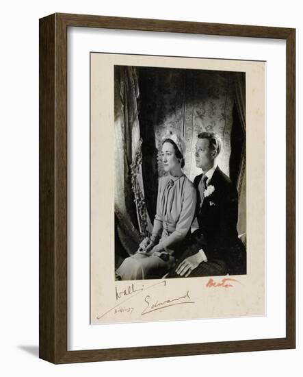 Wedding Duke and Duchess of Windsor-Cecil Beaton-Framed Giclee Print