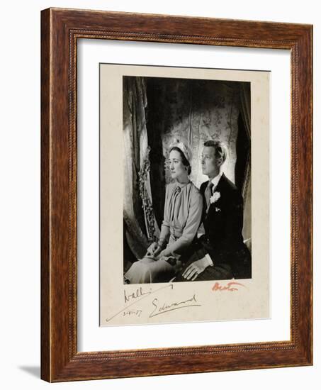 Wedding Duke and Duchess of Windsor-Cecil Beaton-Framed Giclee Print