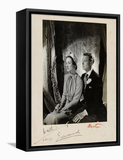 Wedding Duke and Duchess of Windsor-Cecil Beaton-Framed Premier Image Canvas