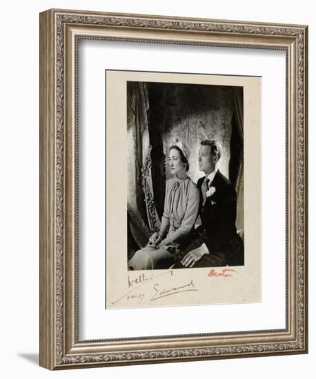 Wedding Duke and Duchess of Windsor-Cecil Beaton-Framed Giclee Print