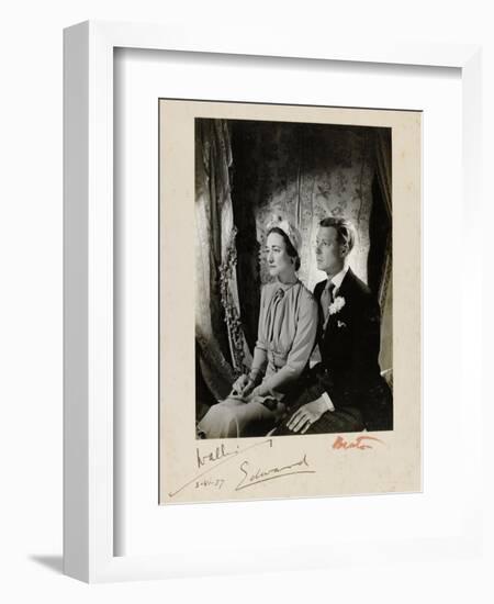 Wedding Duke and Duchess of Windsor-Cecil Beaton-Framed Giclee Print