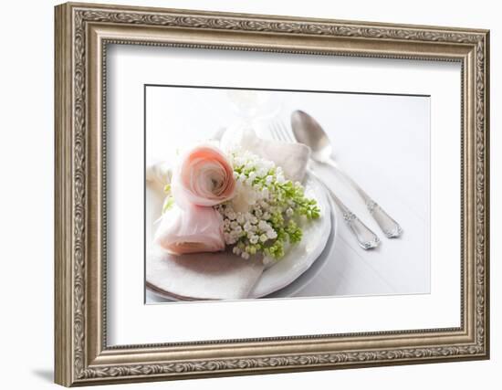 Wedding Elegant Dining Table Setting-manera-Framed Photographic Print