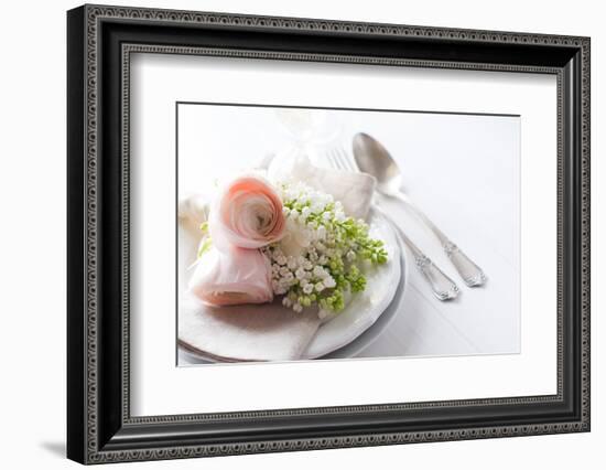 Wedding Elegant Dining Table Setting-manera-Framed Photographic Print