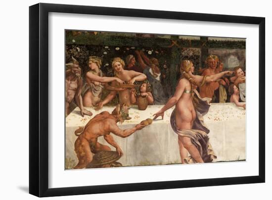 Wedding Feast of Cupid and Psyche, Detail-Giulio Romano-Framed Giclee Print