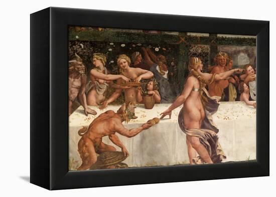 Wedding Feast of Cupid and Psyche, Detail-Giulio Romano-Framed Premier Image Canvas