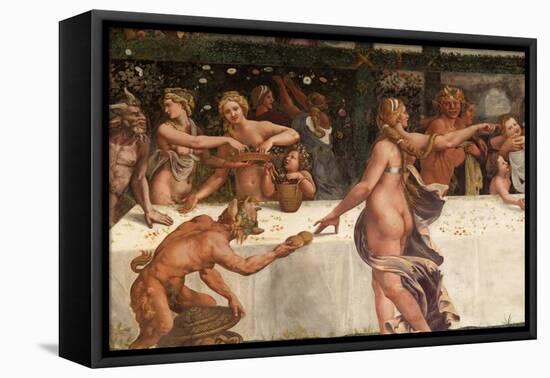 Wedding Feast of Cupid and Psyche, Detail-Giulio Romano-Framed Premier Image Canvas