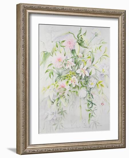 Wedding Flowers for Louisa and Robert, 1993-Alison Cooper-Framed Giclee Print