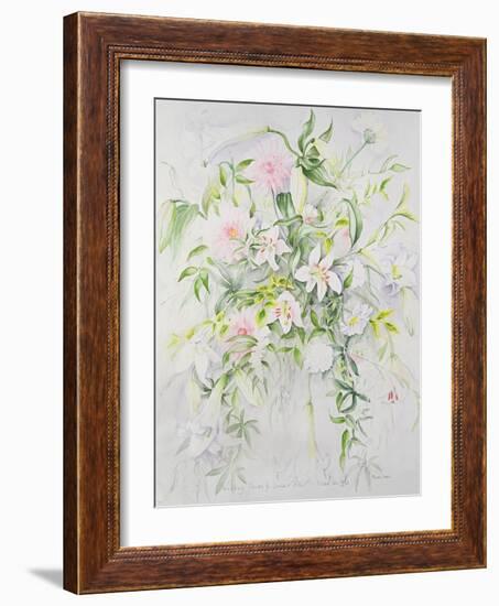 Wedding Flowers for Louisa and Robert, 1993-Alison Cooper-Framed Giclee Print