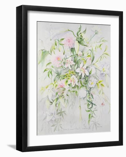 Wedding Flowers for Louisa and Robert, 1993-Alison Cooper-Framed Giclee Print