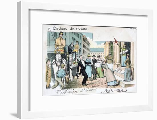 Wedding Gift, C1900-null-Framed Giclee Print