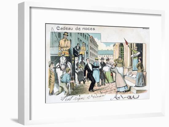 Wedding Gift, C1900-null-Framed Giclee Print