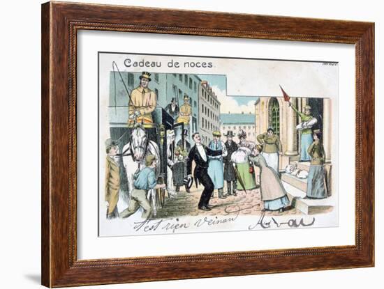 Wedding Gift, C1900-null-Framed Giclee Print