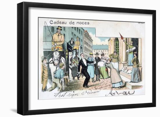 Wedding Gift, C1900-null-Framed Giclee Print