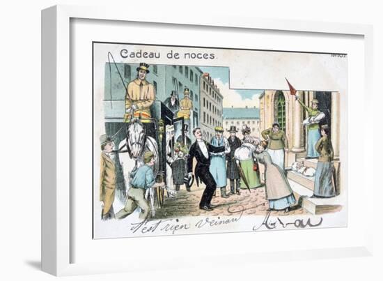 Wedding Gift, C1900-null-Framed Giclee Print