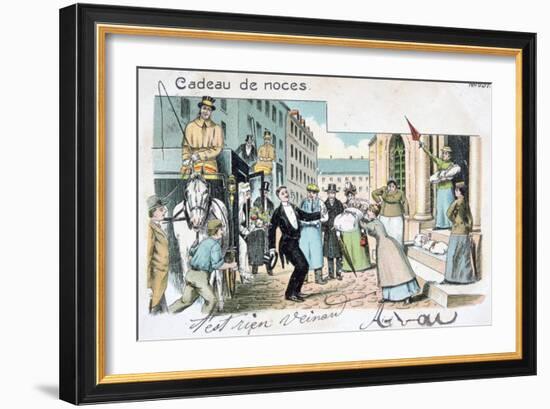 Wedding Gift, C1900-null-Framed Giclee Print