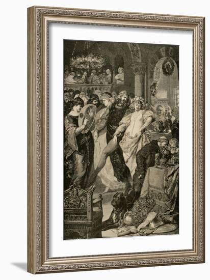 Wedding Lohgengrin and Elsa, Daughter of the Duke of Brabant., 1882-Adolf Closs-Framed Giclee Print