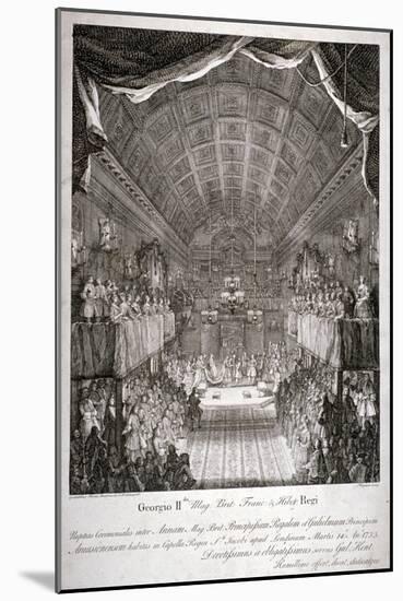 Wedding of Anne, Princess Royal, and William IV of Orange, St James's Palace, London, 1733-Jacques Rigaud-Mounted Giclee Print