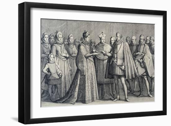 Wedding of Ferdinando De' Medici and Christine of Lorraine, 1589-Jacques Callot-Framed Giclee Print