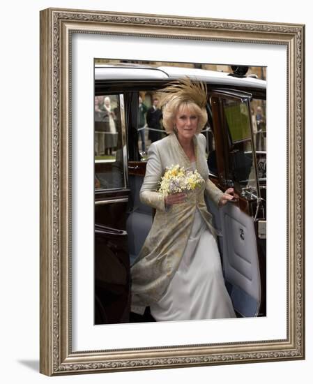 Wedding of HRH Prince Charles and Camilla Parker Bowles-null-Framed Photographic Print