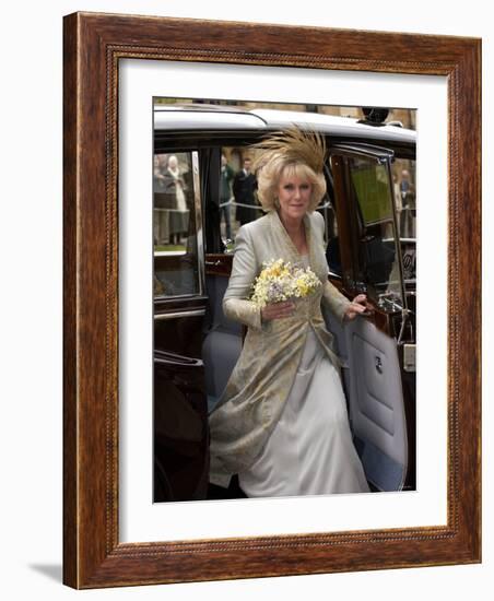 Wedding of HRH Prince Charles and Camilla Parker Bowles-null-Framed Photographic Print