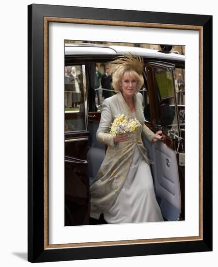 Wedding of HRH Prince Charles and Camilla Parker Bowles-null-Framed Photographic Print